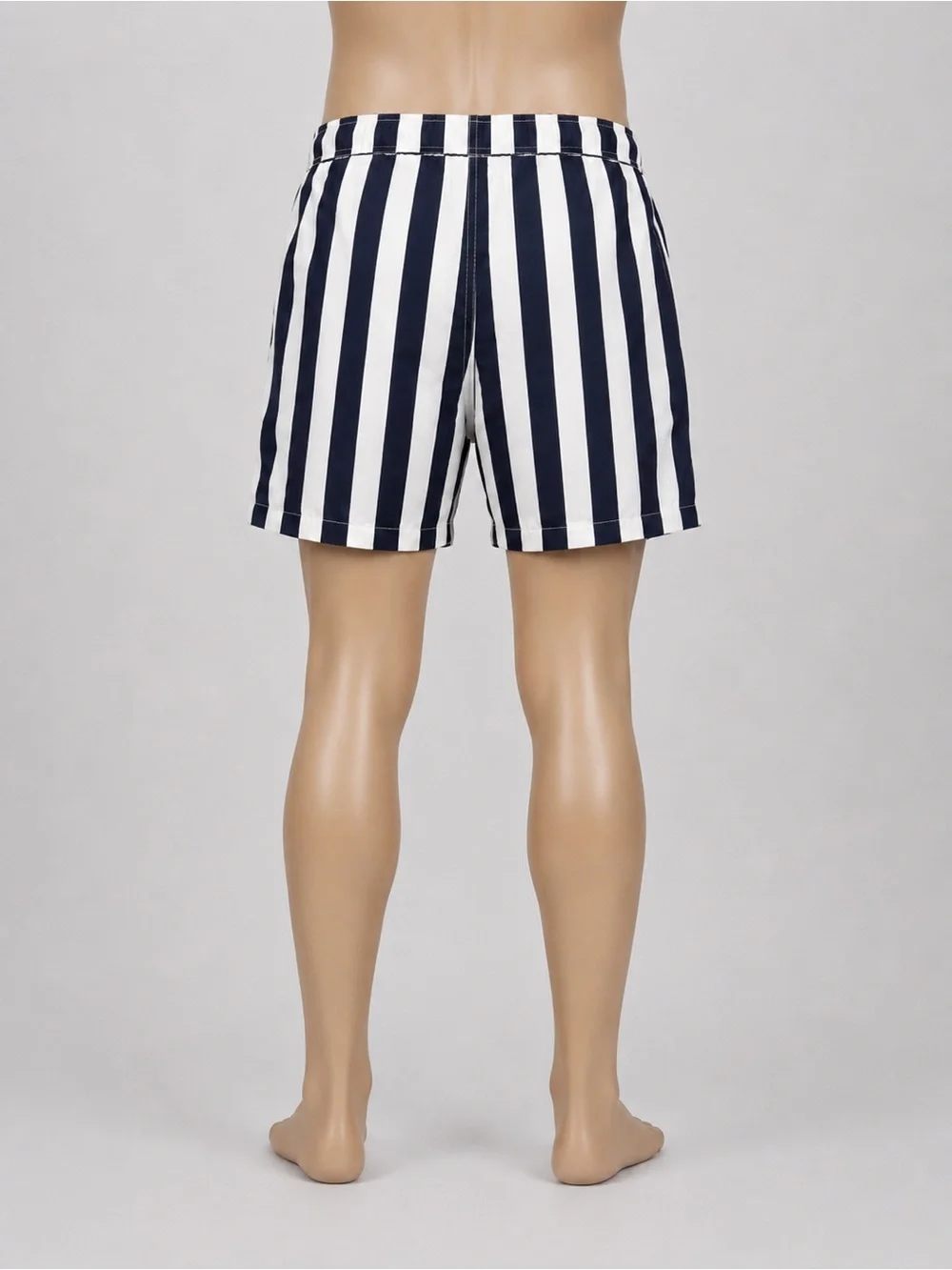 Goodfellow & Co Navy and White Vertical Stripe Swim Trunks